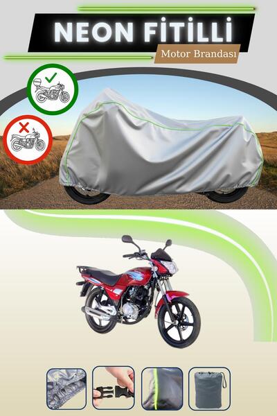 Cemku Shade حقيبة خلفية رمادية متوافقة مع قماش نيون فيتيلي كانوني ويندي 125 ا...