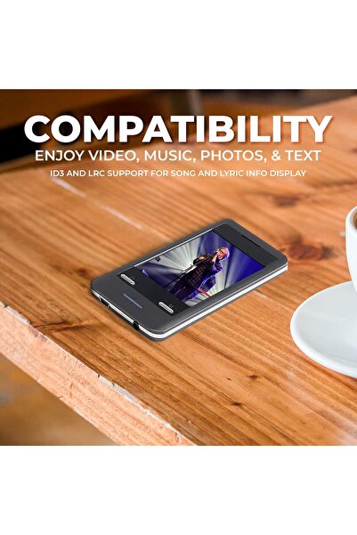 Coby MP828-8G BLACK MP3 2.8 TOUCHSCREEN VIDEO CAMERA SPEAKER