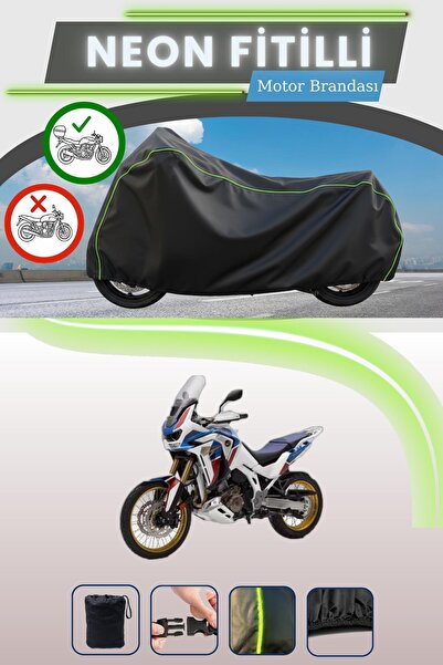 Cemku Shade حقيبة خلفية سوداء متوافقة مع نيون فايتي هوندا CRF1100L أفريكا توي...