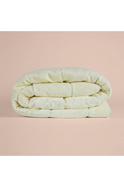 Penelope Single Double-Sided Welsoft Quilt Cream 155X215 cm - Velour Series