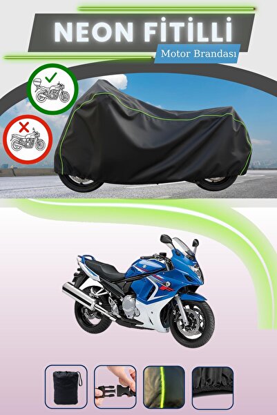 Cemku Shade حقيبة خلفية سوداء متوافقة مع نيون فايتي سوزوكي جي إس إكس 650 إف م...