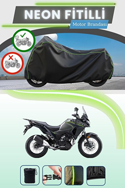 Cemku Shade حقيبة خلفية سوداء متوافقة مع قماش نيون متوافق مع دراجة نارية كاوا...