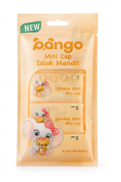 ARVALE Mini Pocket Wet Wipes 8X8 Sheets – Suitable for Sensitive Skin, Oil-Free & Bpa Free - Orange