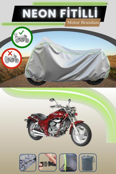 Cemku Shade حقيبة خلفية رمادية متوافقة مع قماش نيون فايتي كيمكو فينوكس 250 ال...