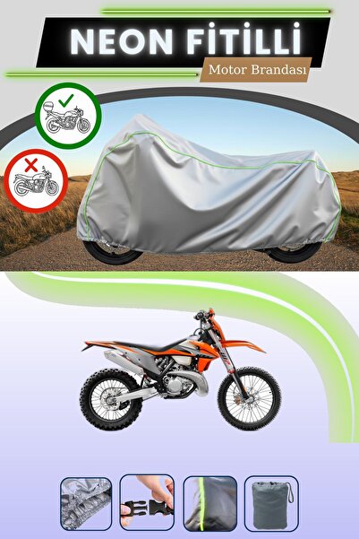 Cemku Shade حقيبة خلفية رمادية متوافقة مع قماش نيون فليتلي KTM 300 EXC TPI ال...