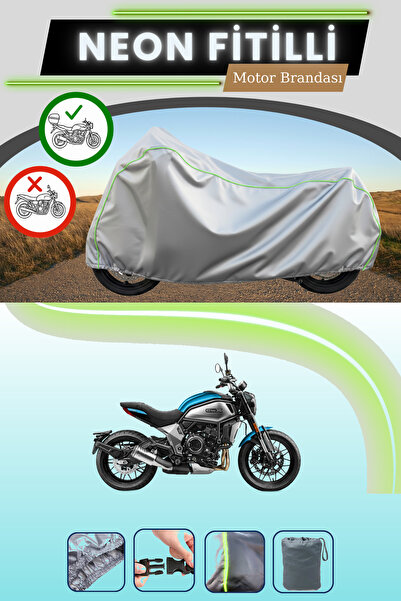 Cemku Shade حقيبة خلفية رمادية متوافقة مع قماش نيون فايتيبل CFmoto 700CL-X هي...