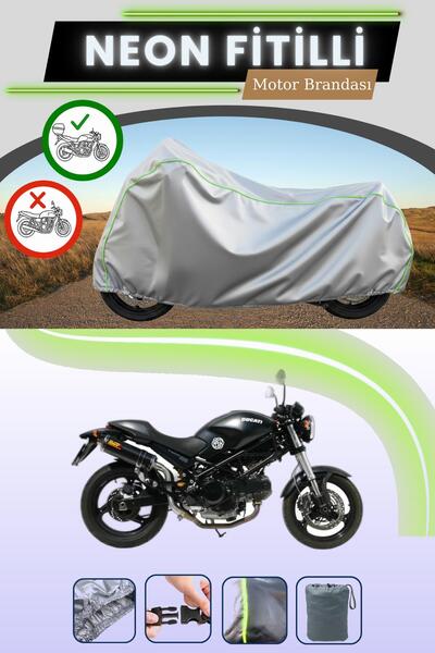 Cemku Shade حقيبة خلفية رمادية متوافقة مع قماش الدراجة النارية المتوافق مع ني...