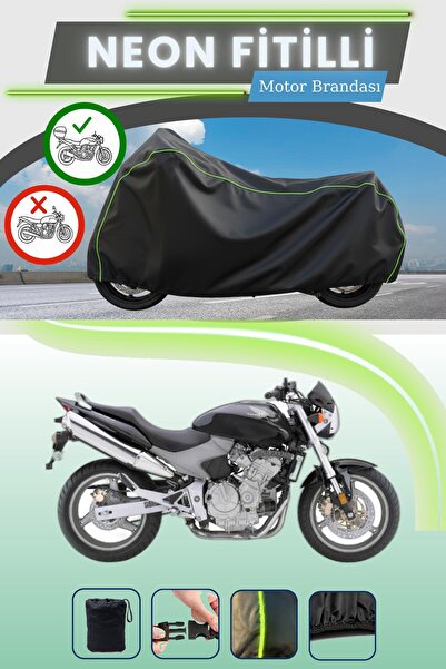 Cemku Shade حقيبة خلفية سوداء متوافقة مع قماش نيون متوافق مع هوندا سي بي 600 ...