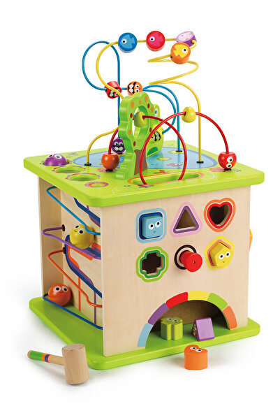 Hape مكعب اللعب الخشبي للأنشطة الريفية