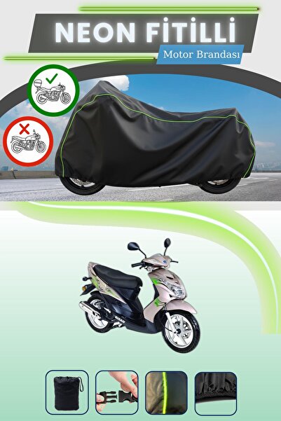 Cemku Shade Black Rear Bag Compatible Neon Fitilli Bisan Teos 125 Compatible ...