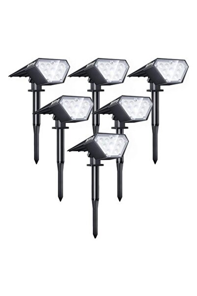 Biling Güneş Enerjili Spot Işıkları, 12 LED - IP67 Su Geçirmez - 6 Adet
