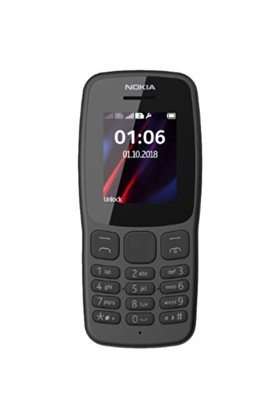 Nokia 106 Mobile Phone, Dual SIM, Black