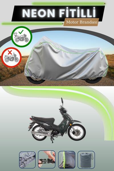 Cemku Shade حقيبة خلفية رمادية اللون متوافقة مع قماش نيون فيتيللي هوندا وينج-...