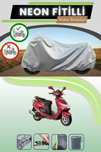 Cemku Shade حقيبة خلفية رمادية متوافقة مع نيون فايتل سوزوكي AN 125 HK متوافقة...