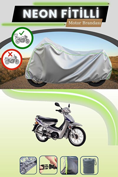 Cemku Shade حقيبة خلفية رمادية متوافقة مع قماش نيون فيتيل كيمكو أكتيف 125 الم...