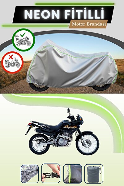 Cemku Shade حقيبة خلفية رمادية متوافقة مع قماش نيون فليتلي هوندا NX 650 دومين...