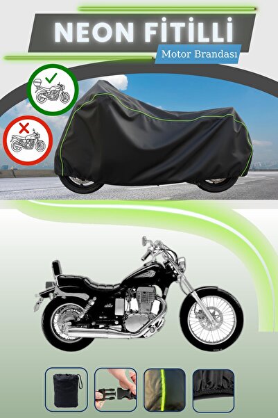 Cemku Shade حقيبة خلفية سوداء متوافقة مع نيون فايتل سوزوكي LS 650 سافاج متواف...