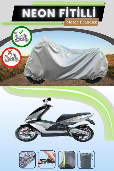 Cemku Shade حقيبة خلفية رمادية متوافقة مع قماش نيون فيتيل أبريليا إيريا 51 ال...