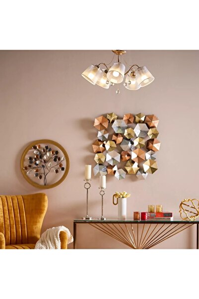 Generic مصباح سقف من القماش بخمسة مصابيح من كاليبس