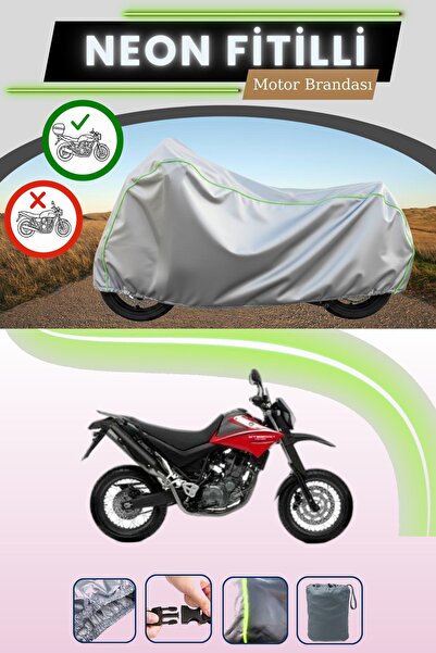 Cemku Shade حقيبة خلفية رمادية متوافقة مع قماش نيون فليتلي ياماها XT 660 X ال...