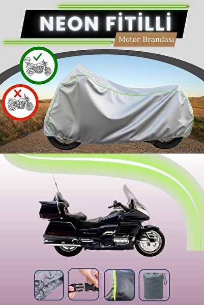 Cemku Shade حقيبة خلفية رمادية متوافقة مع قماش نيون فليت هوندا جولد وينج GL 1...