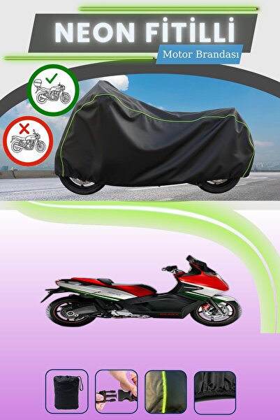 Cemku Shade حقيبة خلفية سوداء متوافقة مع نيون فايتل جيليرا GP 800 متوافقة مع ...