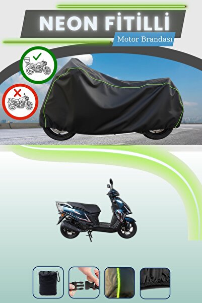 Cemku Shade حقيبة خلفية سوداء متوافقة مع نيون فيتيلي فالكون موكو 125 متوافقة ...