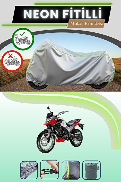 Cemku Shade حقيبة خلفية رمادية متوافقة مع قماش نيون فليتلي SYM NH T 200 المتو...