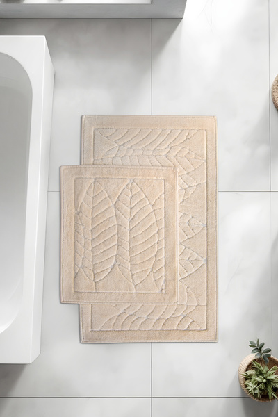 Premier Home Banyo 2li Paspas Takımı Geo Bej 60x100