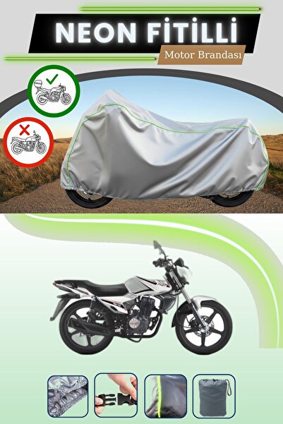 Cemku Shade حقيبة خلفية رمادية متوافقة مع قماش نيون فليتلي RKS RK125-R المتوا...