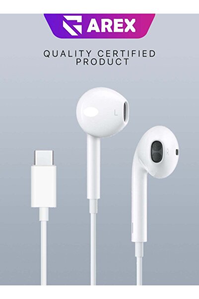 AREX EarBuds with USB C Connector Wired Earbuds with Microphone & Volume Control, In-ear Headphones