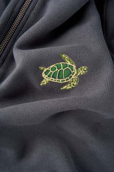 WWF Market Caretta Supersoft Quarter-Zip Sweatshirt - Anthracite