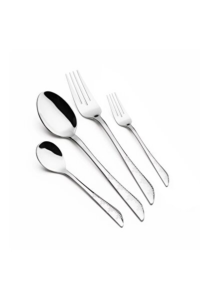 Arshia Silver 48-Piece Flatware Set with Stand