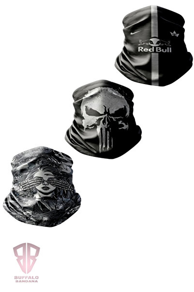 buffalo bandanas Buffalo Bandana Set of 3 Biker Bandana Buff Advantageous Package