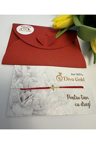 Diva Gold Brățară din aur Cruciuliță