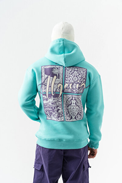 go gang own Φούτερ με κουκούλα με κέντημα και λεπτομέρεια με μπάλωμα από την Αλγερία