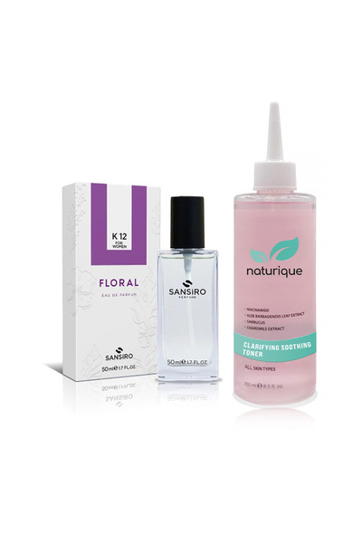 Sansiro K-12 Kadın Parfüm 50ml Edp + Naturique Clarifying & Soothing Toner 250ml