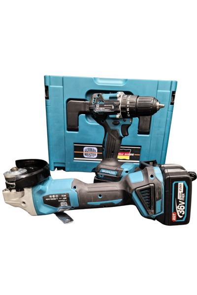 STBON Self-tapping kit + angle grinder 2 batteries 36V bag