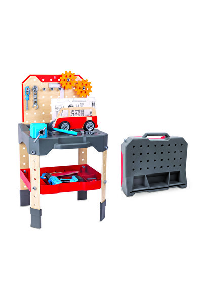 Hape منضدة عمل خدمة وإصلاح المركبات، منضدة أدوات، بناء وتشييد، لعبة