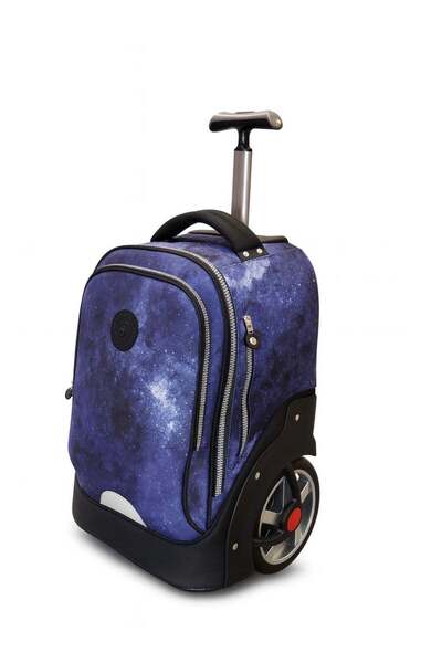 POWER Premium School Trolley Backpack with Big Wheels – Durable Water-Resistant Rolling Bag for Ki