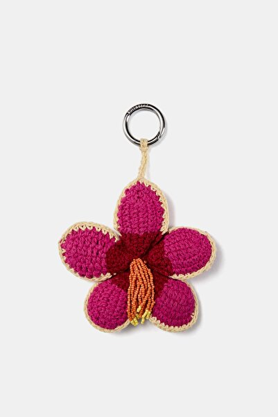 Pull & Bear Crochet hibiscus flower charm