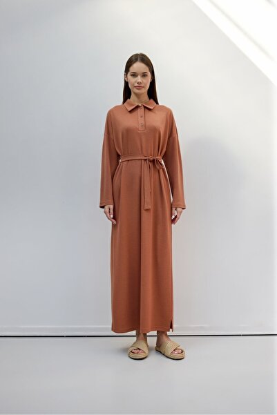 mervis Μακρύ φόρεμα από βαμβάκι από μπαμπού