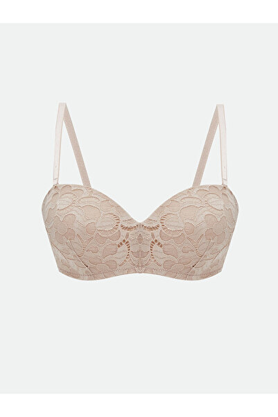 LC Waikiki Timeless Recommendations from Timeless Store |   Underwire Unlined Lace Strapless Bra