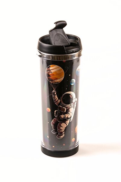 MUKKO HOME 360 ml Steel Thermos Mug – Alien Design, Steel Inner Chamber, Hot and Cold Beverage Cup