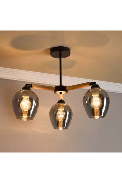 Generic Luca 3-Light Glass Chandelier