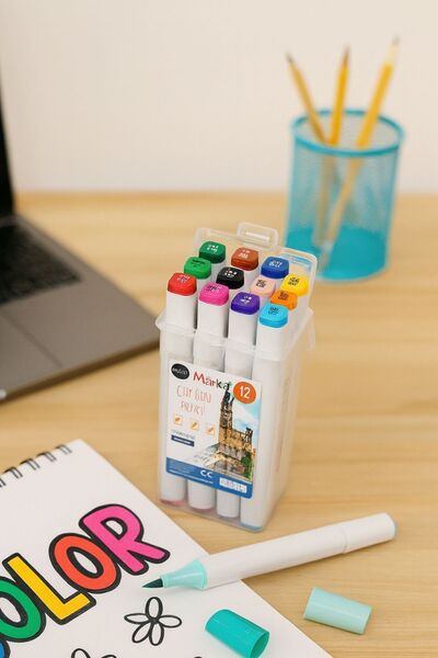 Ecrou 12-Piece White Marker Set