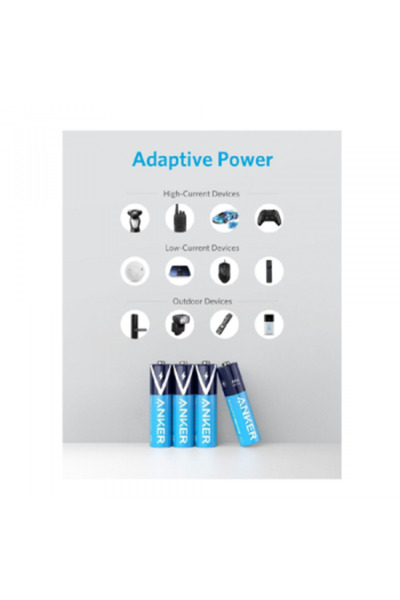 Anker بطاريات قلوية AA، 4 قطع
