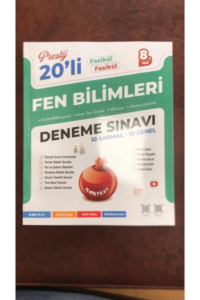 Nartest Yayınları NARTEST 8. Sınıf Prestij Fen Bilimleri 20'li Deneme Sınavı