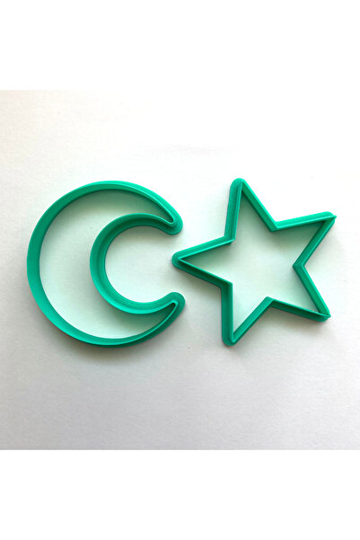 Craftelle قالب كوكيز على شكل نجمة القمر لعيد الجمهورية في 29 أكتوبر |   مجموع...