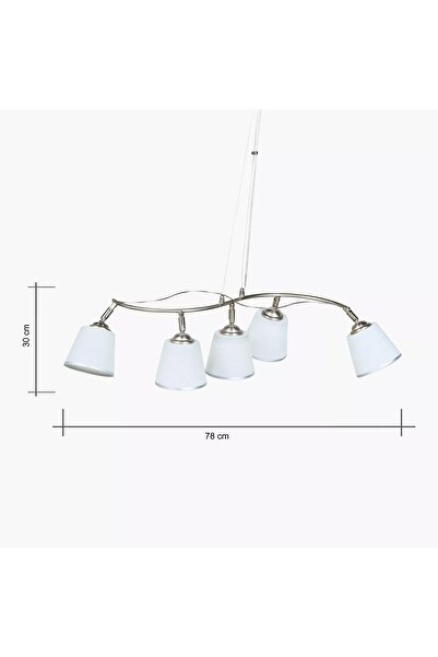 Generic Kyune 5-Lights Glass Ceiling Lamp